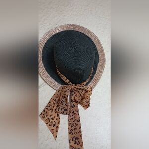 Lucky 7 Brand Beach Summer Hat Bow Ribbons Straw Cap Fashion Sun Hat  Travel